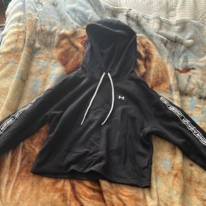 Under Armour black cropped hoodie